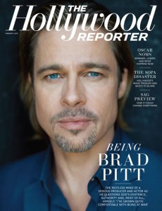BRAD PITT COVERS THE HOLLYWOOD REPORTER!